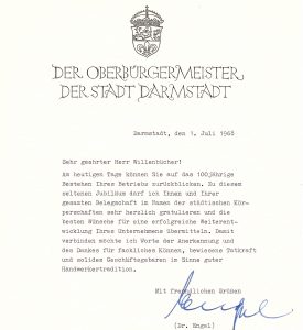 100jähriges_Ehrenbrief