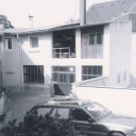 Blick in den Hof der Firma Willenbücher in Bessungen - 1990er